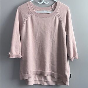 💥2/$33💥 Reitmans Light Pink Crew Neck Cotton Sweater